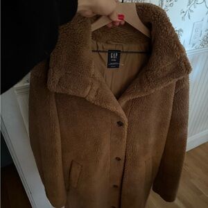 Gap Long Sherpa Coat NWOT